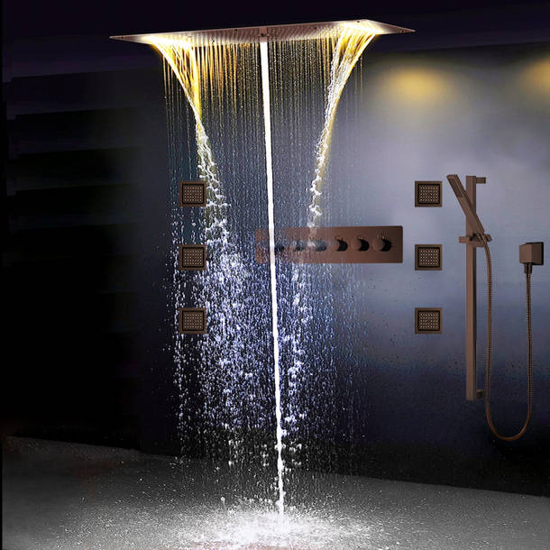 Wonderland America Complete Shower System with RoughIn Valve Wayfair